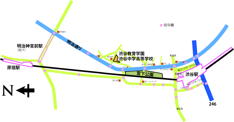 学校までの地図